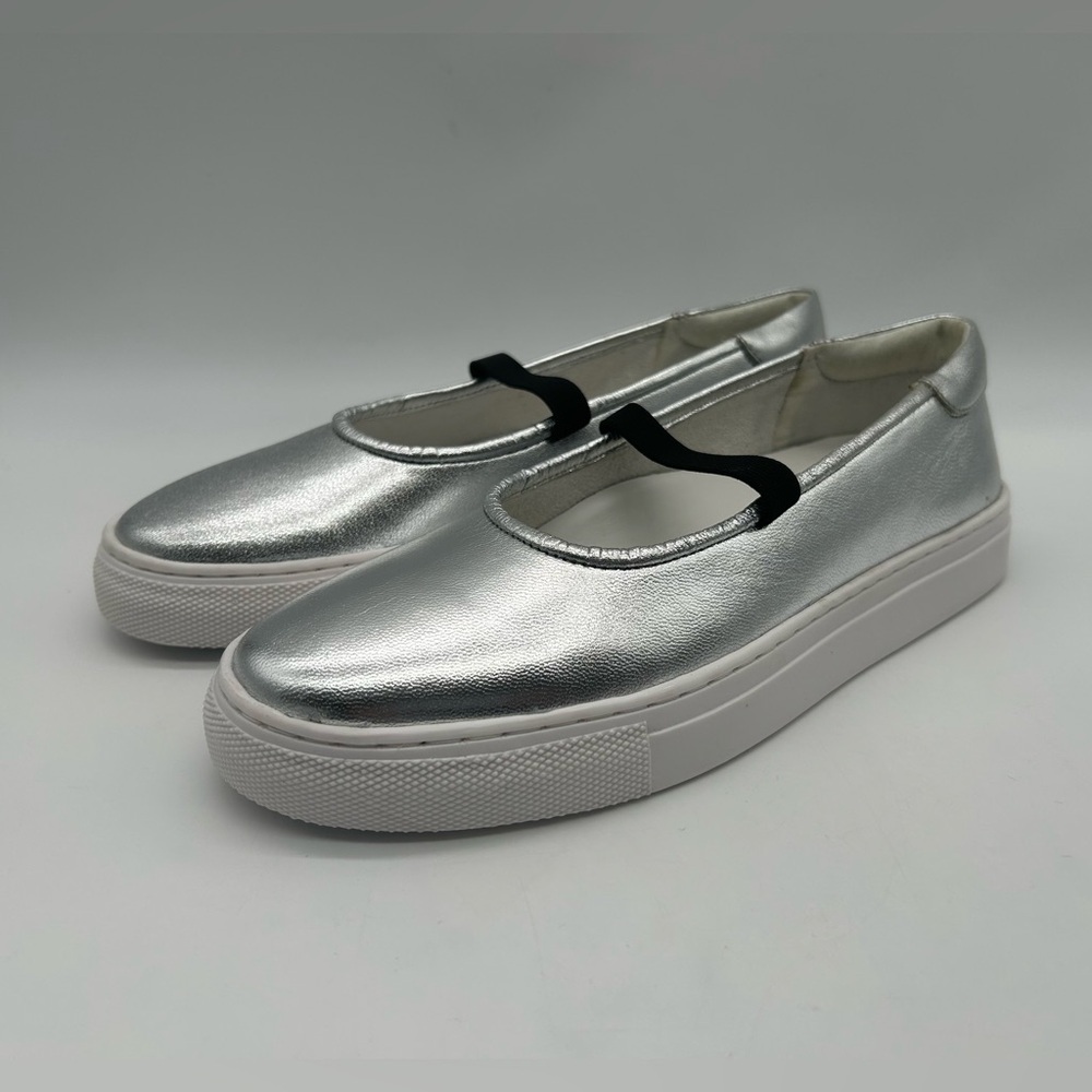 Seychelles Metallic Silver Loafers - Picture 4 of 11